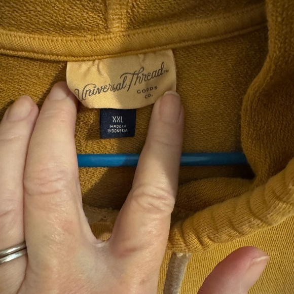 Universal Thread Plus Double Dip Dye Purple White Tan Sweatshirt Hoodie XXL - Picture 7 of 11